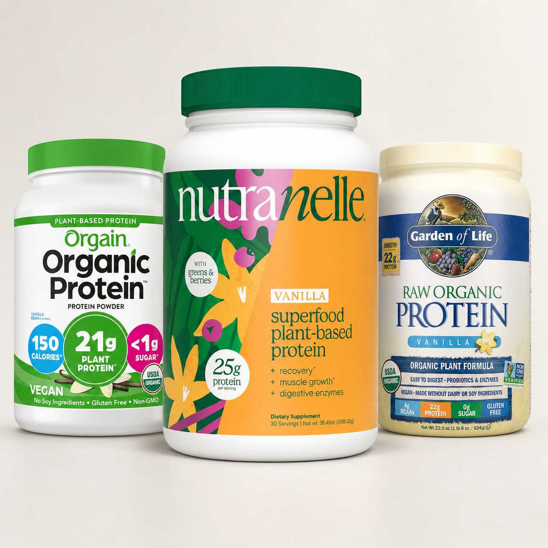 Orgain vs Garden of Life vs Nutranelle: Which Plant Protein Is Actually Worth Buying?