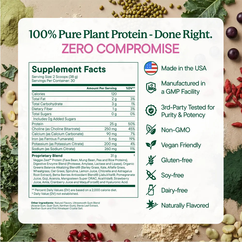 Plant-Based Protein Powder -  Vanilla