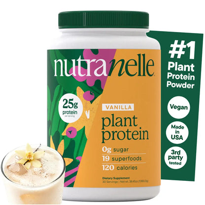 Plant-Based Protein Powder -  Vanilla